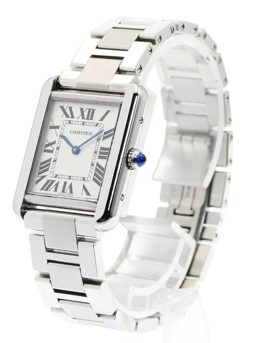 CARTIER Tank solo SM Silver Dial Quartz Ladies Watch_960426